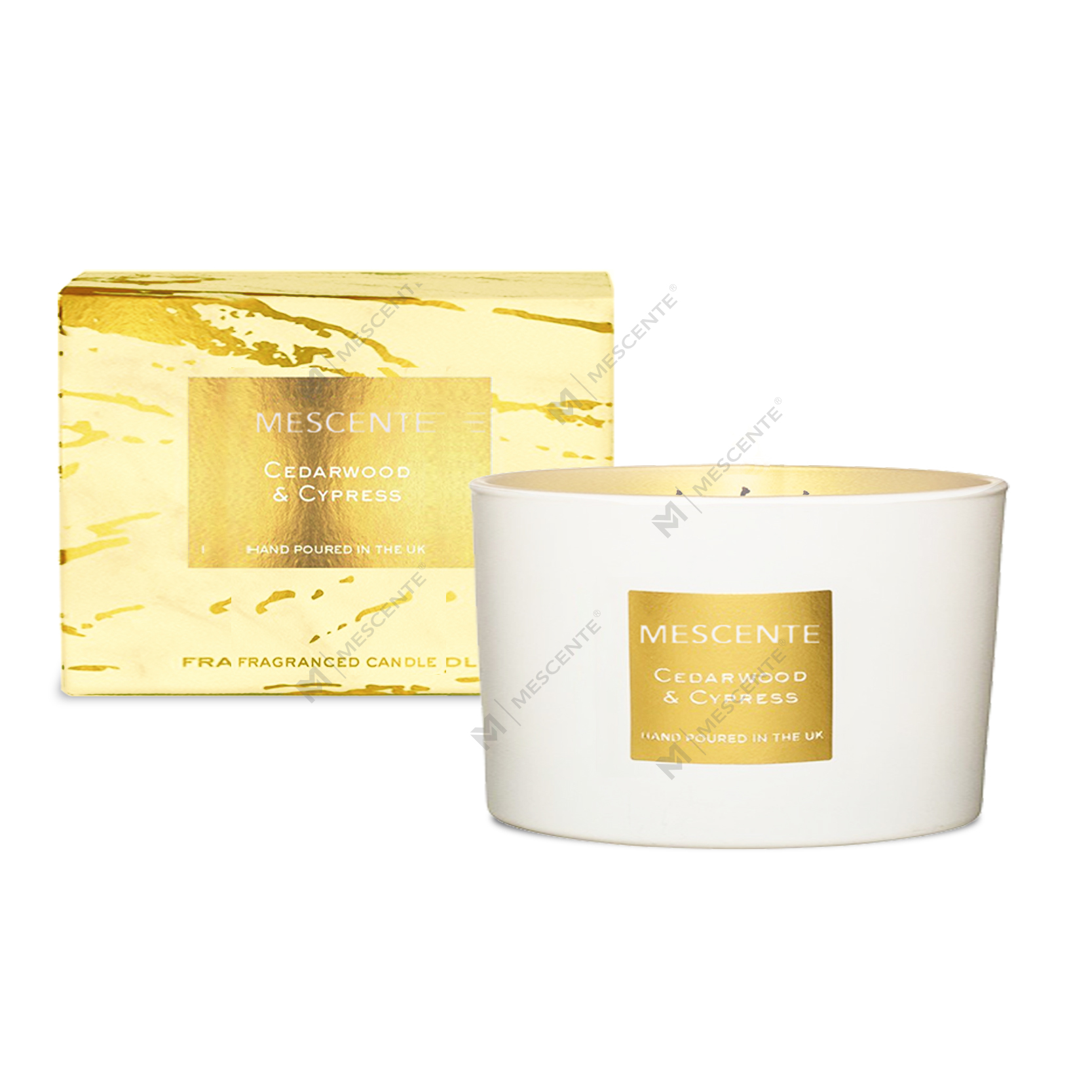 M&Scent grosir dekoratif aromaterapi 3 sumbu set hadiah lilin kelapa beraroma