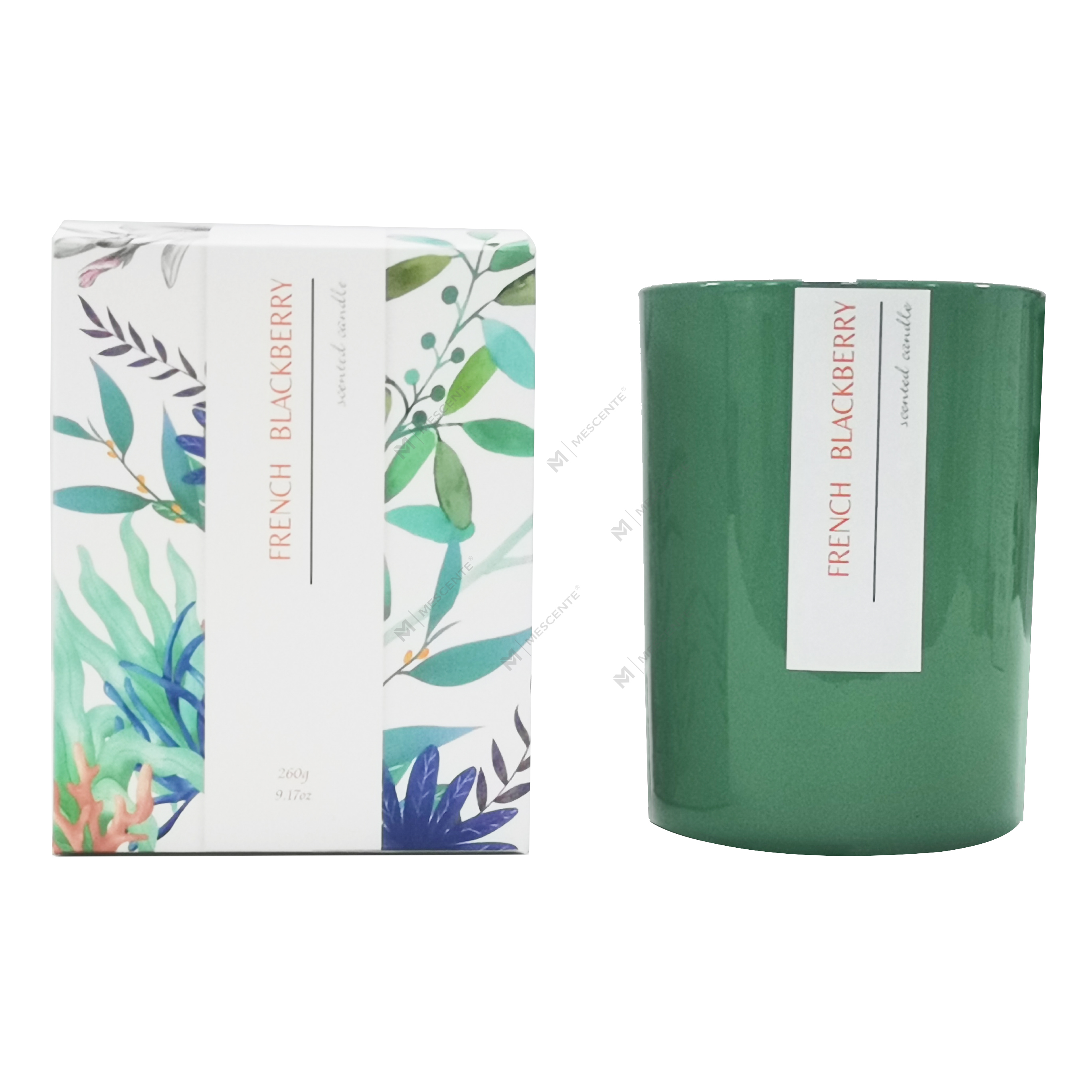 M&Scent label pribadi khusus lilin kelapa penghangat lilin palem beraroma dengan logo