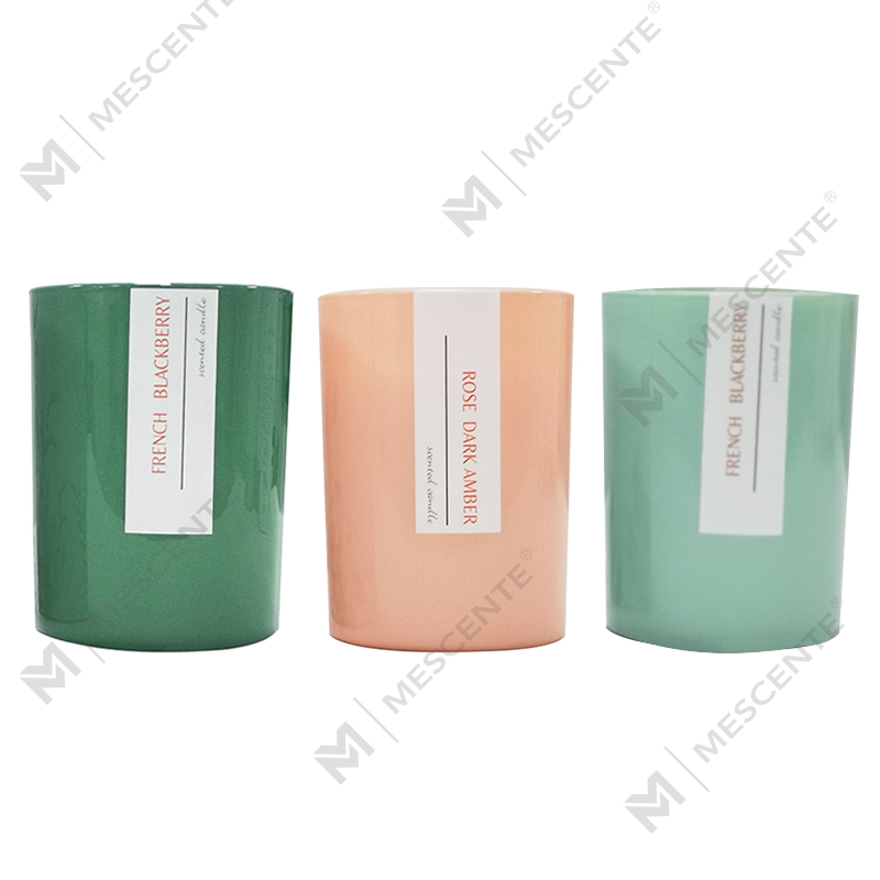 M&Scent label pribadi khusus lilin kelapa penghangat lilin palem beraroma dengan logo
