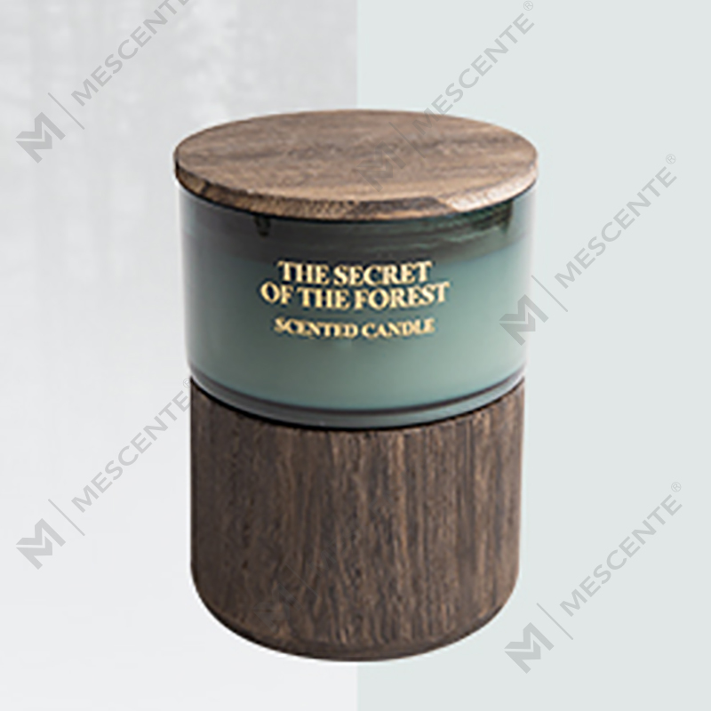 Stoples kaca khusus M&Scent pesanan massal lilin lilin kedelai beraroma dengan kristal