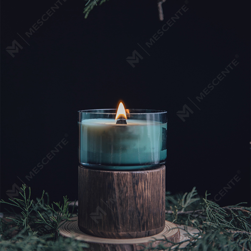 Stoples kaca khusus M&Scent pesanan massal lilin lilin kedelai beraroma dengan kristal