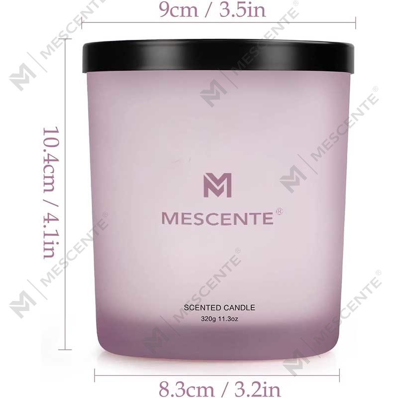 M&Scent Grosir Kustom Mewah Terlaris Label Pribadi Lilin Beraroma Lilin Kedelai Lavender Sumbu