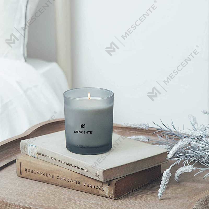 M&Scent Grosir Kustom Mewah Terlaris Label Pribadi Lilin Beraroma Lilin Kedelai Lavender Sumbu