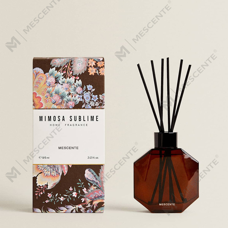 M&Scent Grosir Mewah Kustom Mini Botol Minyak Diffuser Buluh Aromaterapi dengan Kotak Hadiah