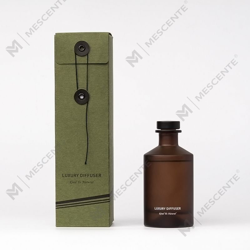 M&Scent Botol Kaca Buram Mewah Kustom Diffuser Buluh Minyak Esensial Rumah