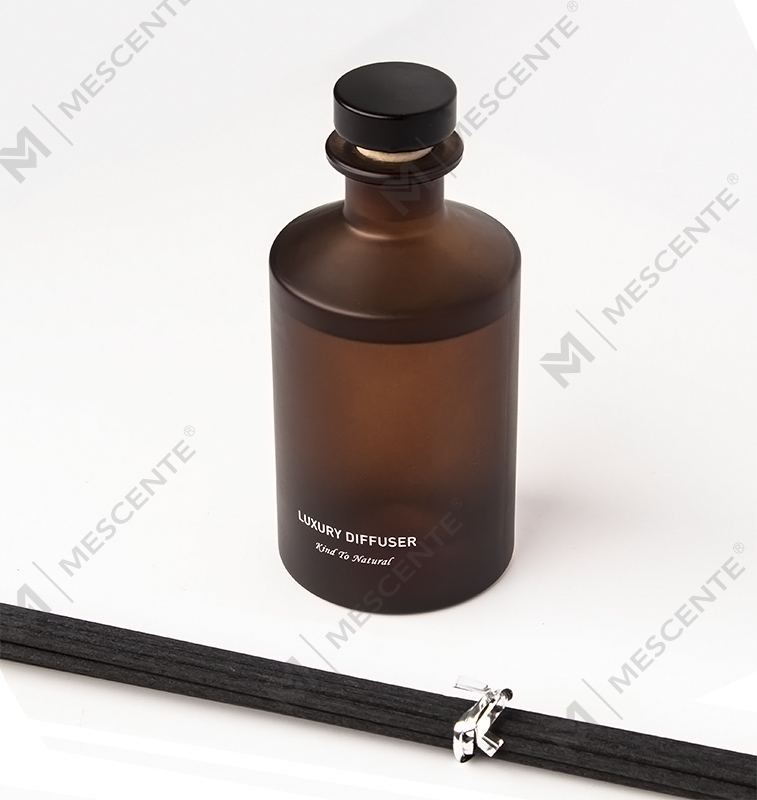 M&Scent Botol Kaca Buram Mewah Kustom Diffuser Buluh Minyak Esensial Rumah