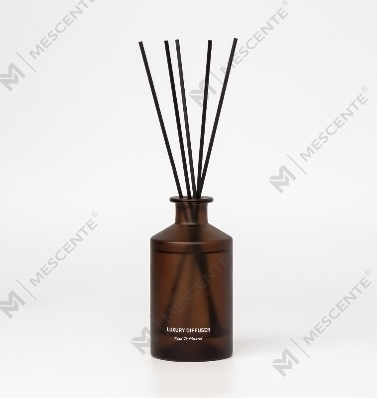M&Scent Botol Kaca Buram Mewah Kustom Diffuser Buluh Minyak Esensial Rumah