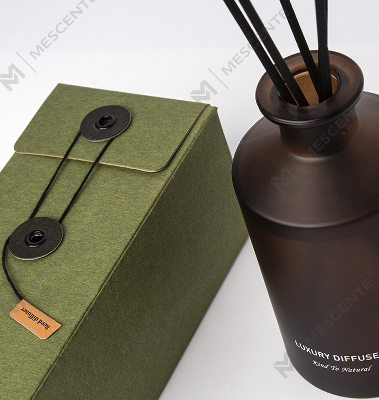 M&Scent Botol Kaca Buram Mewah Kustom Diffuser Buluh Minyak Esensial Rumah