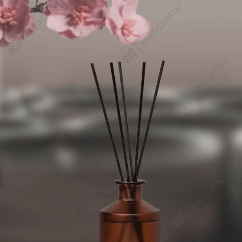 M&Scent Botol Kaca Buram Mewah Kustom Diffuser Buluh Minyak Esensial Rumah