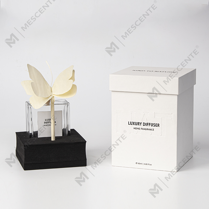 M&Scent Botol Persegi Besar Tongkat Rotan Besar Penyebar Buluh Aromaterapi Cair Nikmat dengan Sumbat