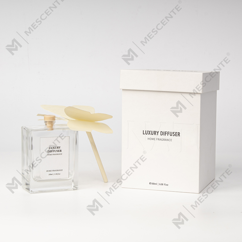 M&Scent Botol Persegi Besar Tongkat Rotan Besar Penyebar Buluh Aromaterapi Cair Nikmat dengan Sumbat
