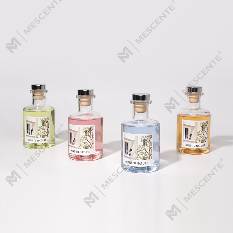 M&Scent Diffuser Buluh Minyak Esensial Botol Besar Dekoratif Mewah dengan Set Kado Bunga Kering