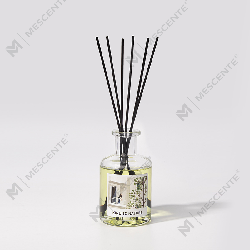 M&Scent Diffuser Buluh Minyak Esensial Botol Besar Dekoratif Mewah dengan Set Kado Bunga Kering