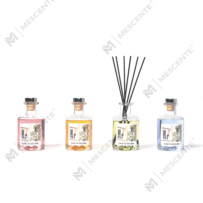 M&Scent Diffuser Buluh Minyak Esensial Botol Besar Dekoratif Mewah dengan Set Kado Bunga Kering