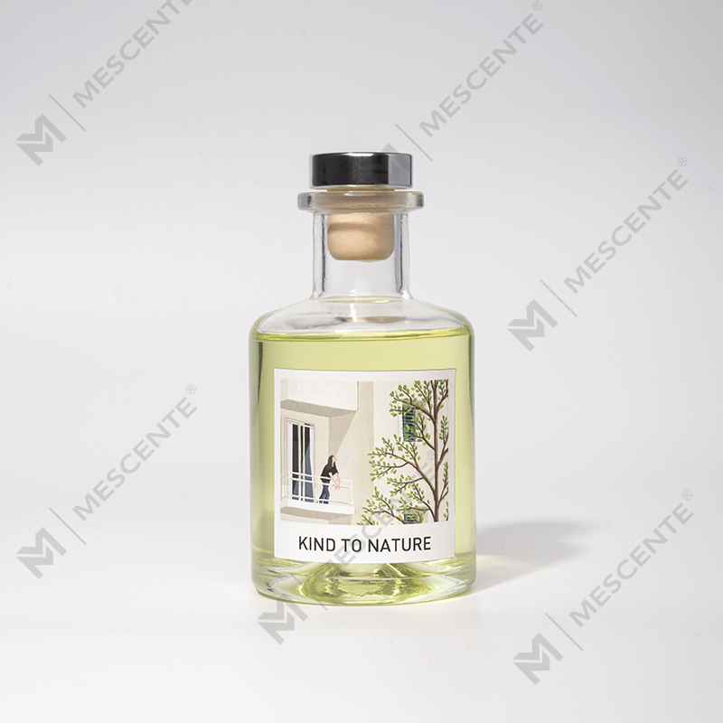 M&Scent Diffuser Buluh Minyak Esensial Botol Besar Dekoratif Mewah dengan Set Kado Bunga Kering