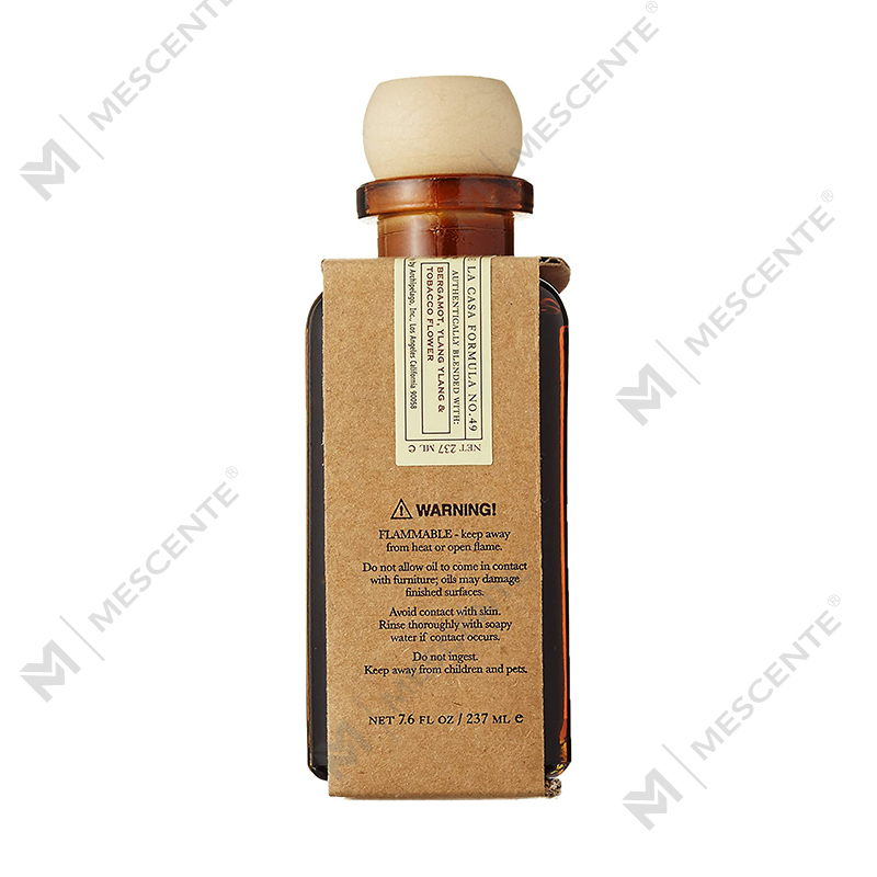 M&Scent Mewah Kustom Botol Kaca Rose Gold Besar Bunga Label Pribadi Diffuser Buluh Cair Dengan Kotak Hadiah