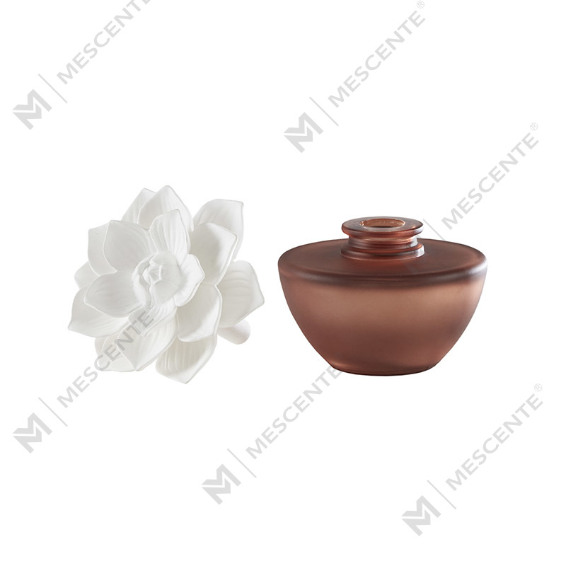 Minyak Penyebar Aroma Parfum Mini Bunga Putih, Set Kado Penyebar Buluh Thailand Wewangian