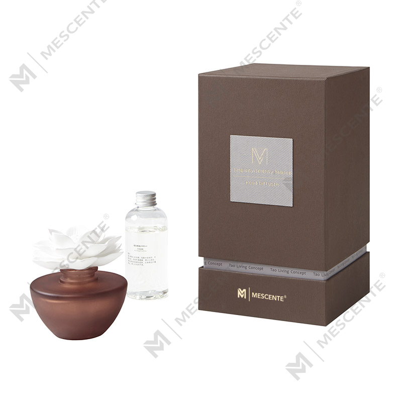 Minyak Penyebar Aroma Parfum Mini Bunga Putih, Set Kado Penyebar Buluh Thailand Wewangian
