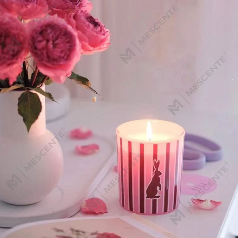 M&Scent grosir stoples kaca wewangian rumah mewah kustom lilin lilin kedelai beraroma