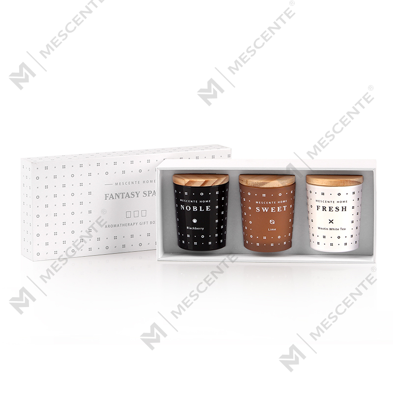 M23352 3 Pak Set Lilin Beraroma Aromaterapi Lilin Kedelai Rumah Tangga