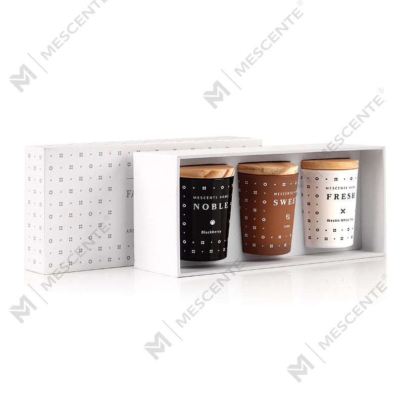 M23352 3 Pak Set Lilin Beraroma Aromaterapi Lilin Kedelai Rumah Tangga