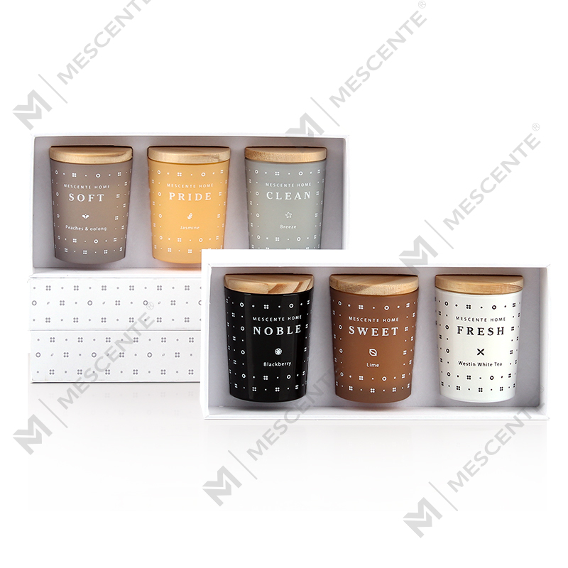 M23352 3 Pak Set Lilin Beraroma Aromaterapi Lilin Kedelai Rumah Tangga