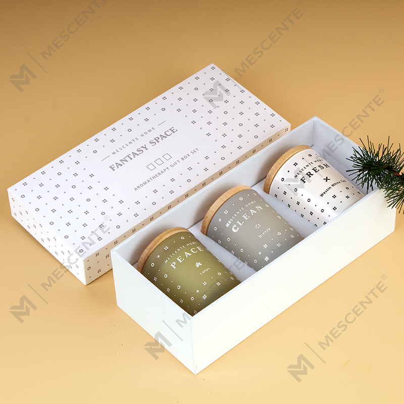 M23352 3 Pak Set Lilin Beraroma Aromaterapi Lilin Kedelai Rumah Tangga