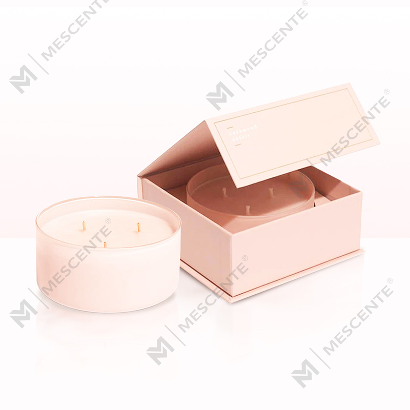 M&S cent Lilin Wangi 3 Sumbu Besar Mewah Dengan Tutup Kayu