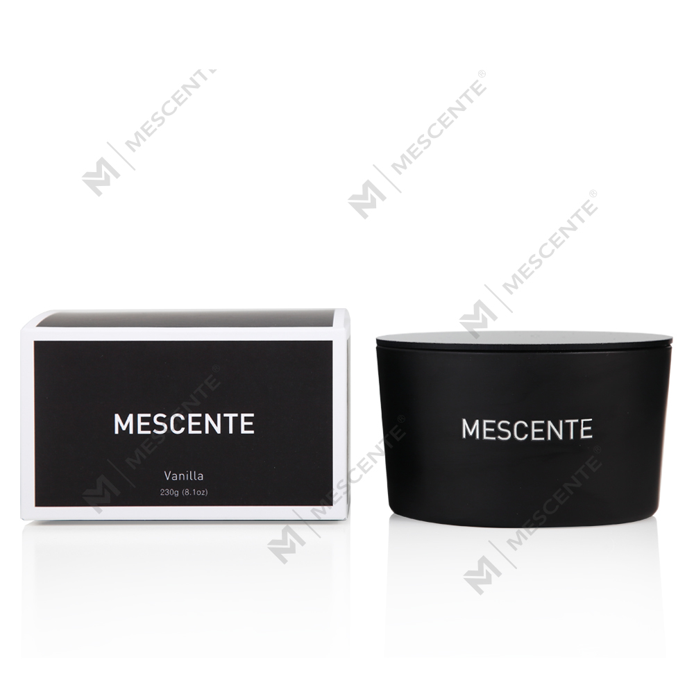 Toples Kaca Label Pribadi Grosir Mescente 3 Sumbu 100% Lilin Beraroma Kedelai