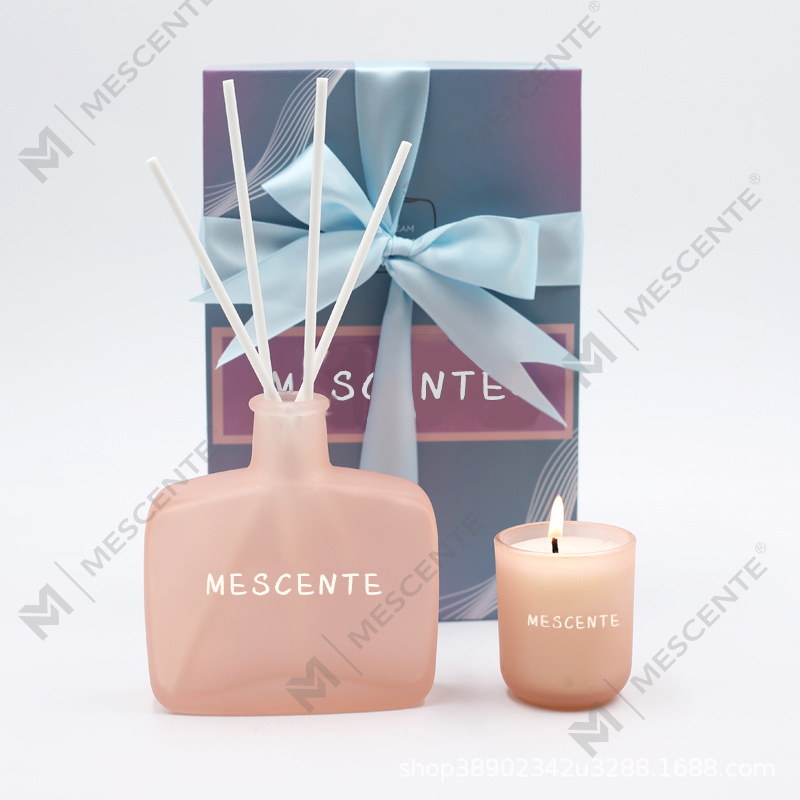 Set Kado Penyebar Lilin dan Buluh, Penyebar Aroma Lilin Beraroma