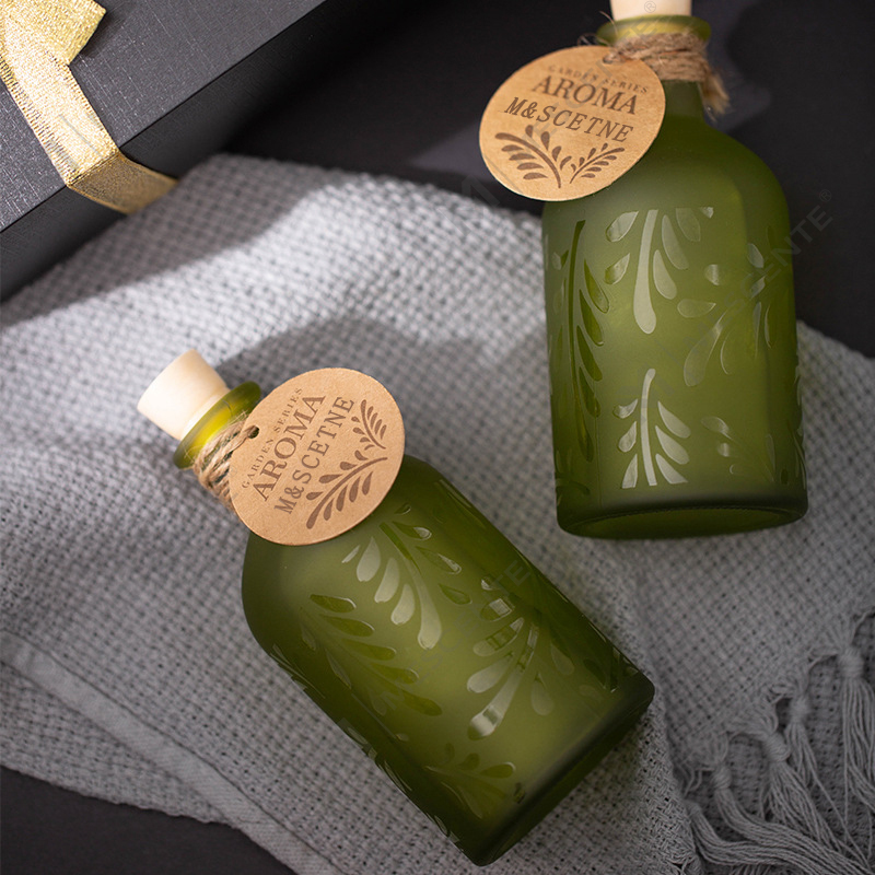 M&Scent Mewah Kustom Label Pribadi Botol Kaca Bunga Cair Reed Diffuser Dengan Kotak Hadiah