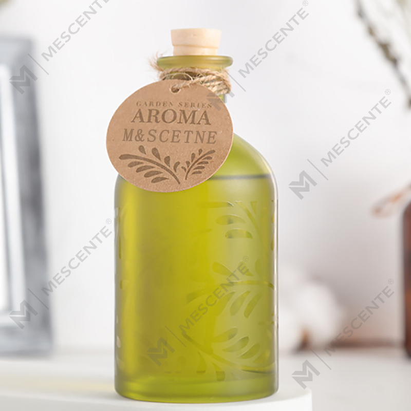 M&Scent Mewah Kustom Label Pribadi Botol Kaca Bunga Cair Reed Diffuser Dengan Kotak Hadiah