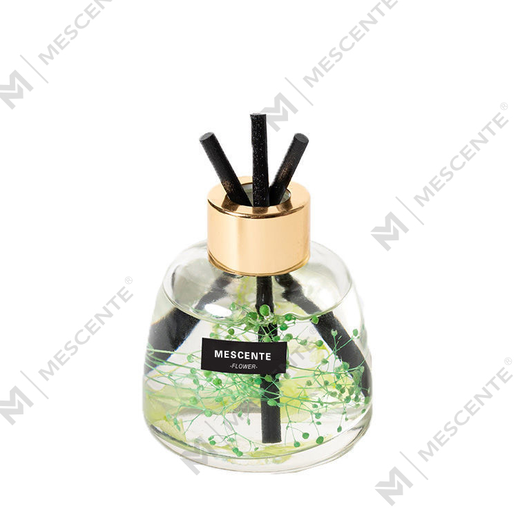 Botol Putih Mini Parfum Bunga Minyak Penyebar Aroma Buluh, Set Kado Penyebar Buluh Thailand Wangi