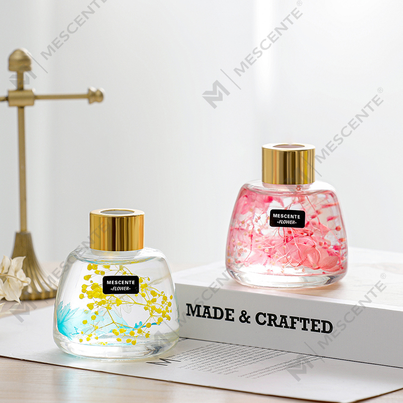 Botol Putih Mini Parfum Bunga Minyak Penyebar Aroma Buluh, Set Kado Penyebar Buluh Thailand Wangi