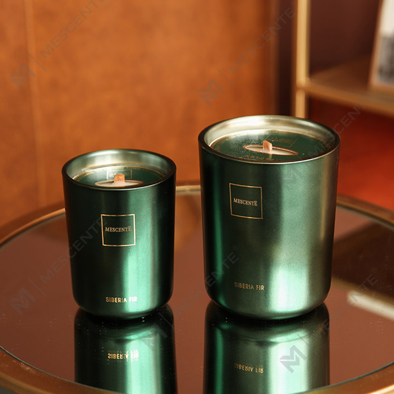 M&Scent Grosir Disesuaikan Mewah Label Pribadi Pilar Lilin Kedelai Beraroma Lilin Aroma Sumbu Kayu