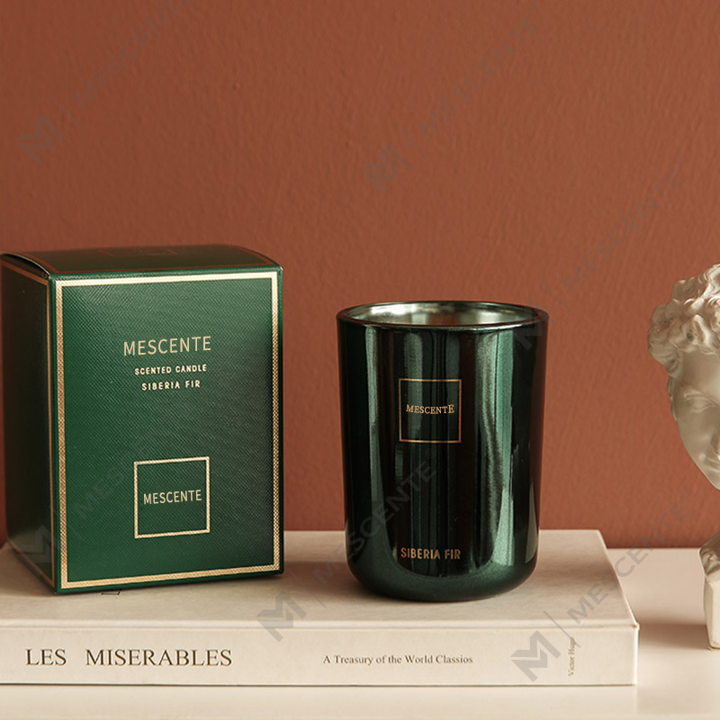 M&Scent Grosir Disesuaikan Mewah Label Pribadi Pilar Lilin Kedelai Beraroma Lilin Aroma Sumbu Kayu