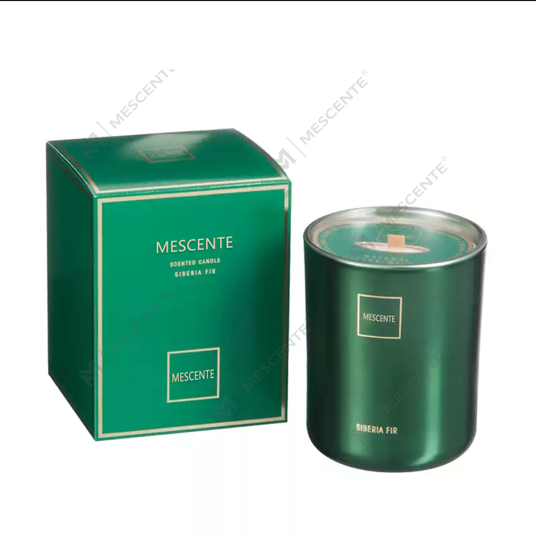 M&Scent Grosir Disesuaikan Mewah Label Pribadi Pilar Lilin Kedelai Beraroma Lilin Aroma Sumbu Kayu