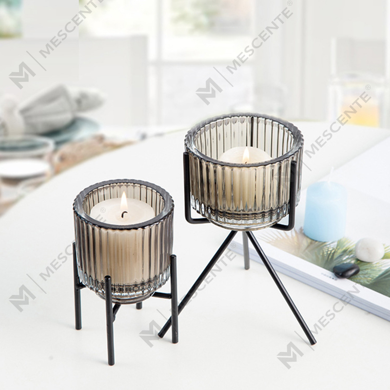 Tempat Lilin Kristal Kaca Dekorasi Mewah M&Scent, Tempat Lilin dalam Jumlah Besar