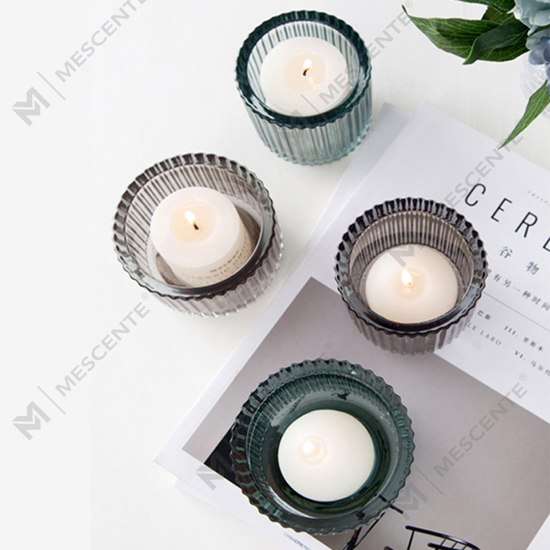 Tempat Lilin Kristal Kaca Dekorasi Mewah M&Scent, Tempat Lilin dalam Jumlah Besar