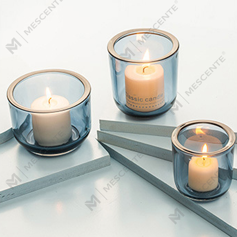Kaca kristal dekoratif M&Scent Deluxe, tempat lilin dalam jumlah besar