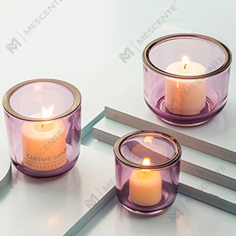 Kaca kristal dekoratif M&Scent Deluxe, tempat lilin dalam jumlah besar