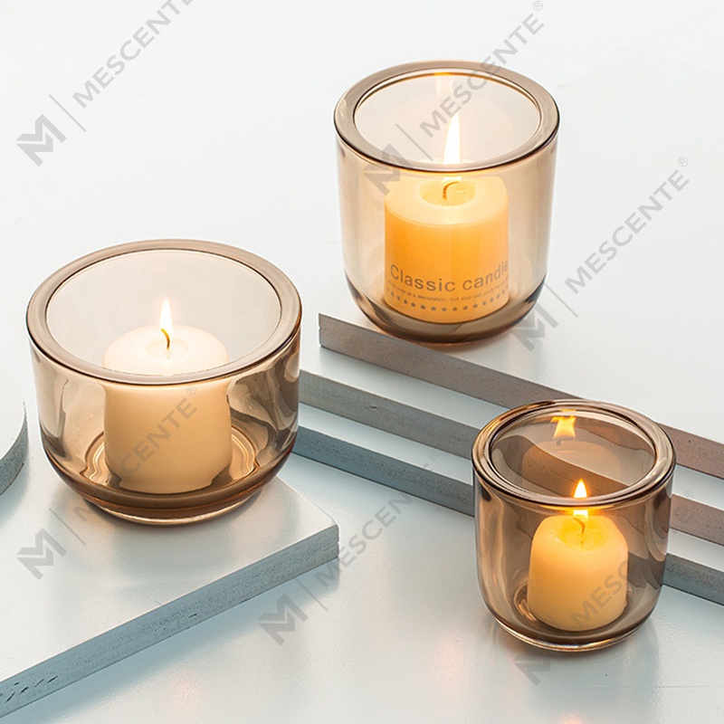 Kaca kristal dekoratif M&Scent Deluxe, tempat lilin dalam jumlah besar