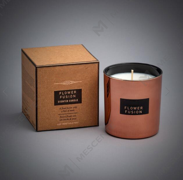 Lilin kedelai beraroma kaca cermin kapasitas besar 540g