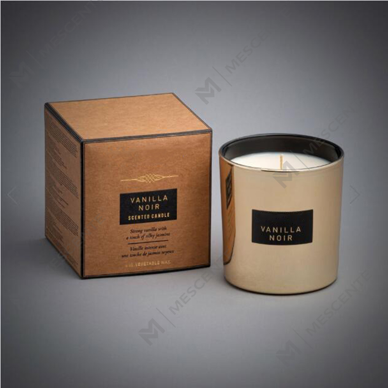 Lilin kedelai beraroma kaca cermin kapasitas besar 540g
