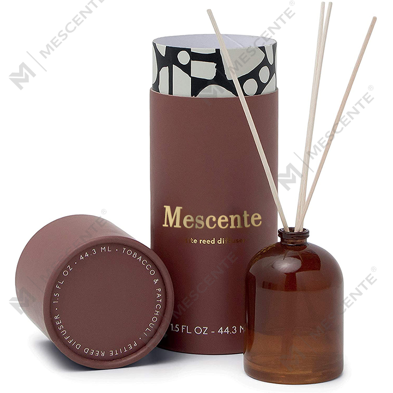 M&Scent Mewah Kustom Botol Kaca Rose Gold Besar Bunga Label Pribadi Diffuser Buluh Cair Dengan Kotak Hadiah