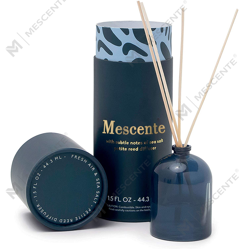 M&Scent Mewah Kustom Botol Kaca Rose Gold Besar Bunga Label Pribadi Diffuser Buluh Cair Dengan Kotak Hadiah