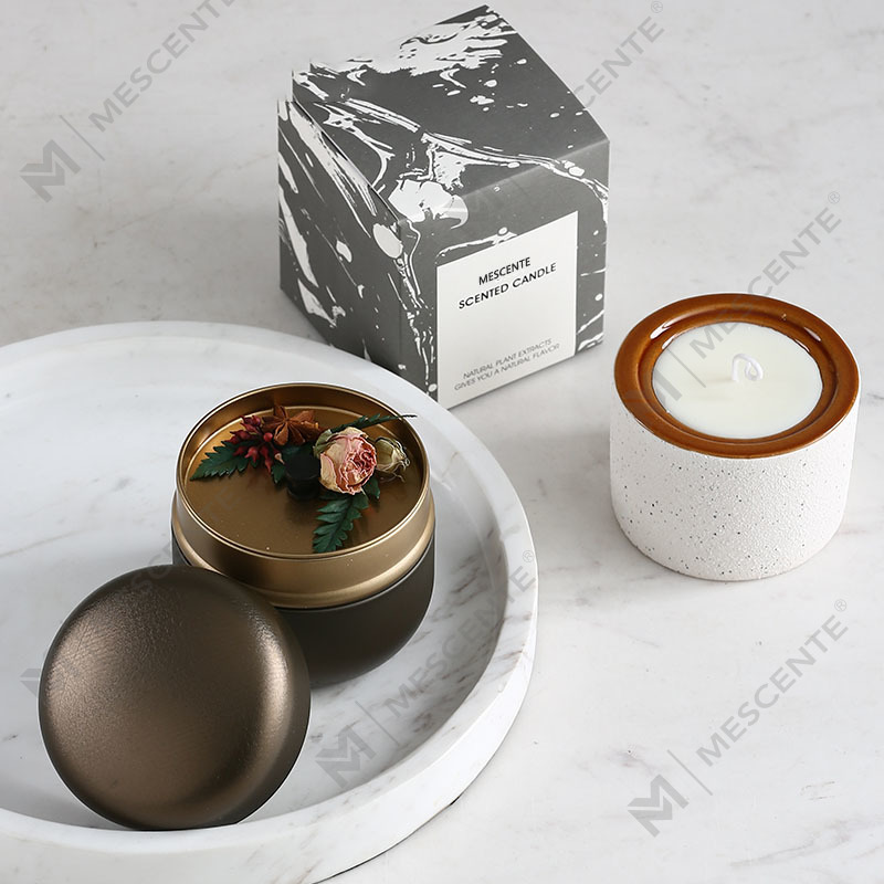 M&Scent Lilin Lilin Kedelai Beraroma Woodwick Label Pribadi Mewah Dekoratif yang Disesuaikan