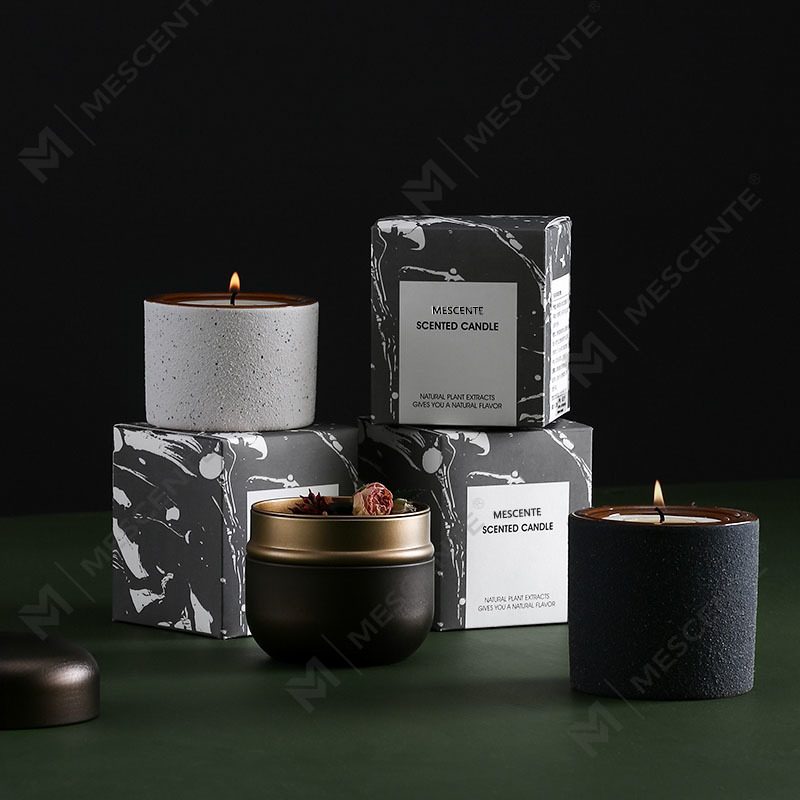 M&Scent Lilin Lilin Kedelai Beraroma Woodwick Label Pribadi Mewah Dekoratif yang Disesuaikan