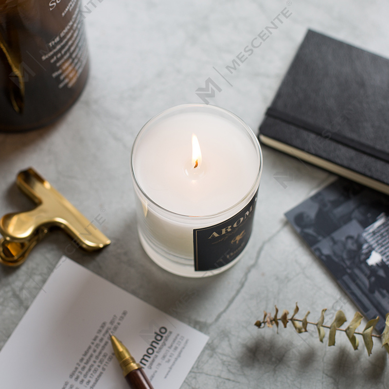 M&Scent Pijat Mewah Dekoratif yang Disesuaikan Label Pribadi Lilin Lilin Kedelai Beraroma
