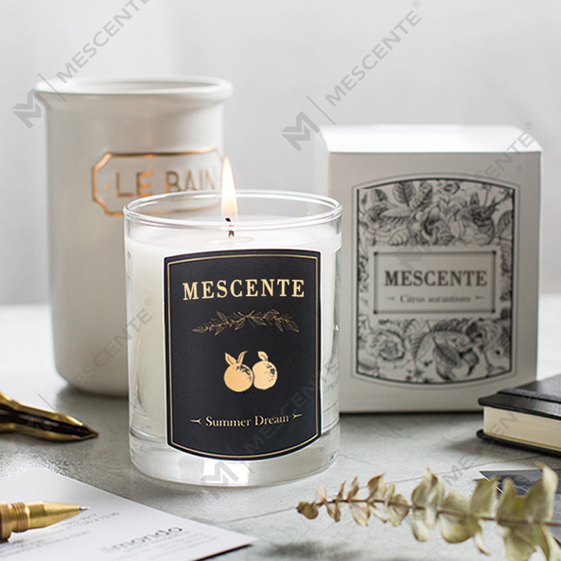 M&Scent Pijat Mewah Dekoratif yang Disesuaikan Label Pribadi Lilin Lilin Kedelai Beraroma